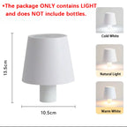 Wireless Dimmable Touch Table Lamp - USB Rechargeable Night Light with 3 Color Options for Home, Office, Bar, and Study Use