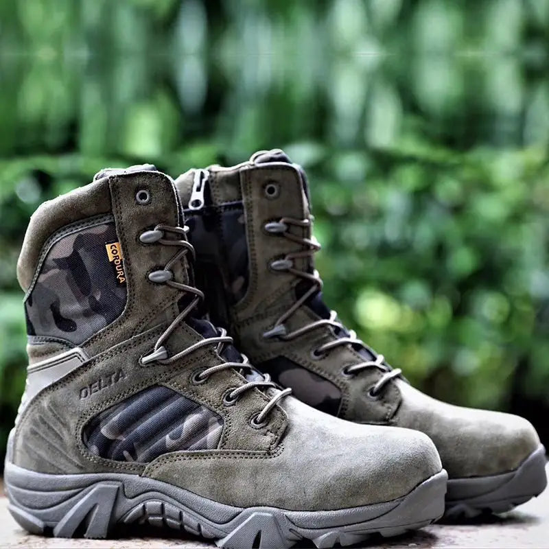 High-Performance Tactical Combat Boots | Durable, High Ankle Design & Exceptional Traction for Outdoor Adventures