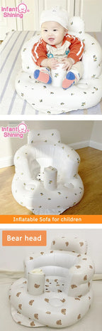 Baby Inflatable Sofa Seat | Eco-Friendly PVC, Portable & Ideal for Learning, Bath Time, and Feeding