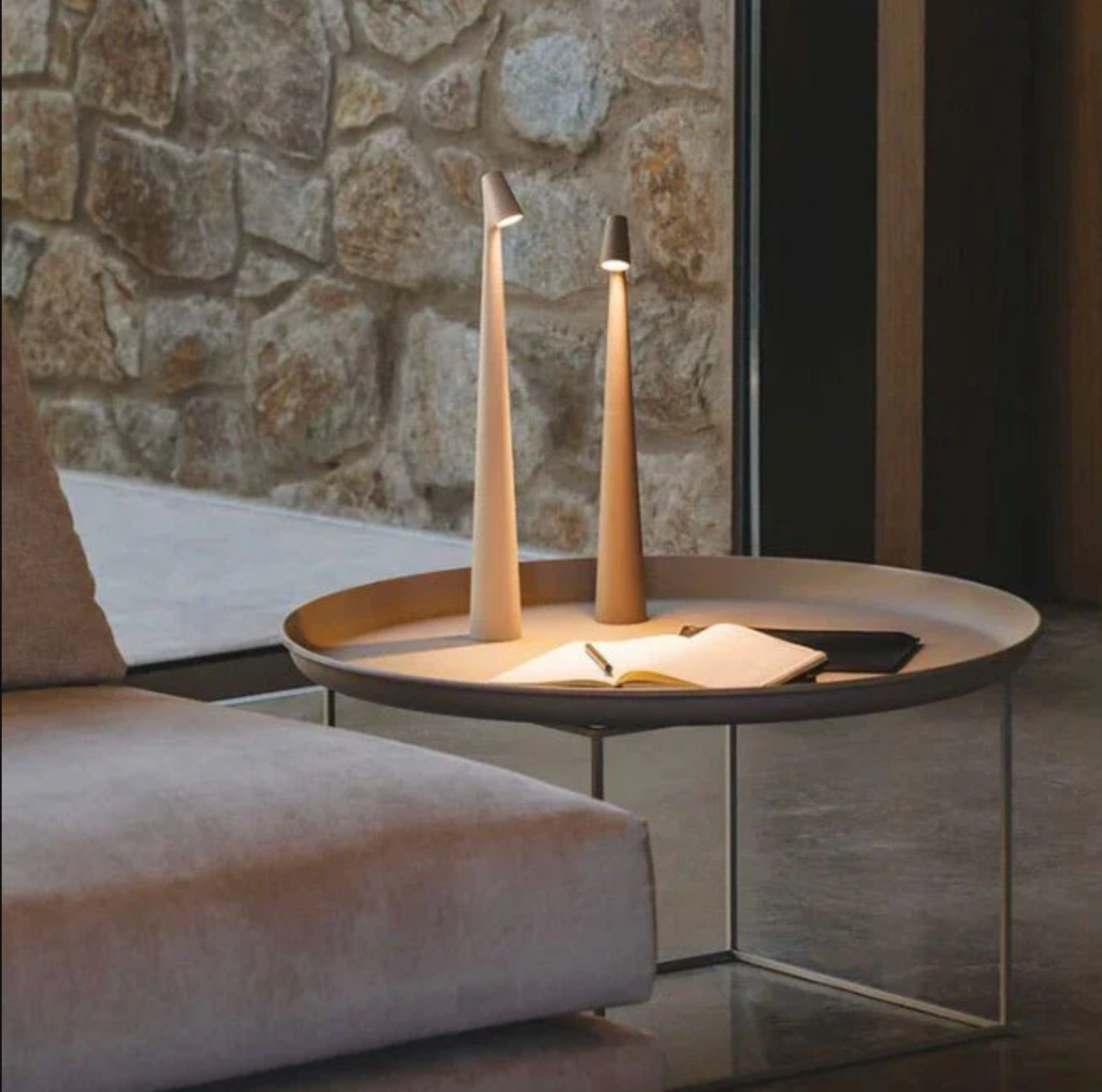 LED Cordless Table Lamp - Nordic Minimalist Design Mood Light for Reading & Home Decor