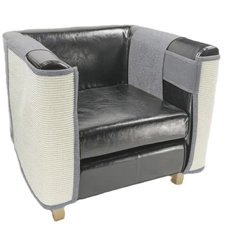 Sofa Scratch Protection Mat | Durable Sisal Armrest Cover for Cat Claw Grooming & Furniture Defense