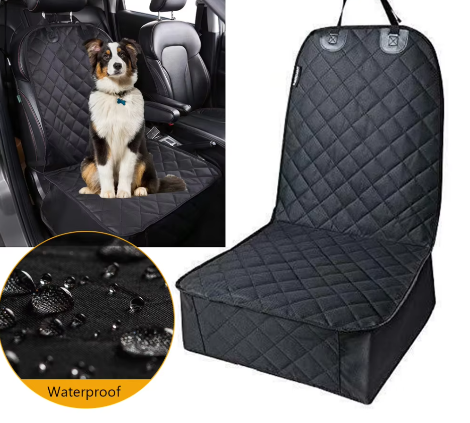 Waterproof Front Seat Protector for Dogs | Non-Slip, Scratch-Resistant & Easy to Install for Clean Car Journeys