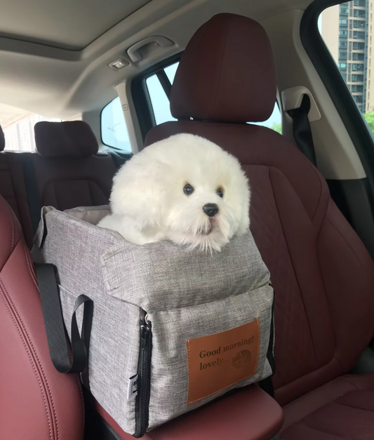 Padded Dog Car Seat | Portable, Safety Belt & Comfortable for Travel with Dogs