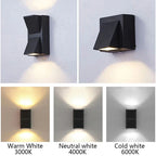 LED Aluminum Wall Light - Waterproof IP65 Outdoor Porch & Garden Lamp, Indoor Bedroom Bedside Lighting Fixture