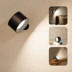 Cordless LED Wall Lamp with Easy Installation - Battery Operated Light for Living Room, Bedroom & Hallway Use