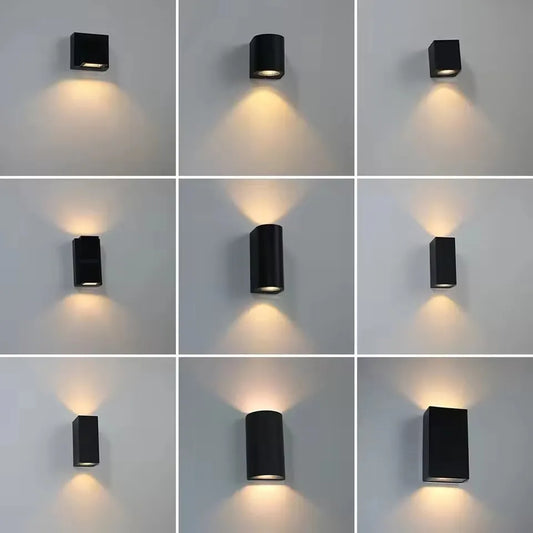 LED Aluminum Wall Light - Waterproof IP65 Outdoor Porch & Garden Lamp, Indoor Bedroom Bedside Lighting Fixture