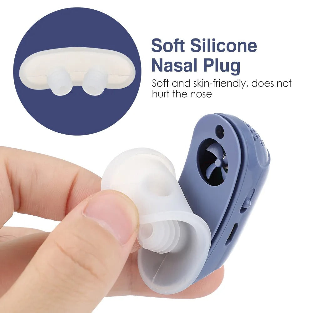 Electric Anti-Snoring Nasal Dilator | Ergonomic, USB Rechargeable & Ideal for Sleep Apnea Relief and Restful Nights