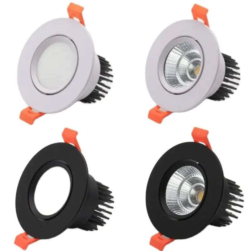 LED Dimmable Round COB Ceiling Downlight 3W-18W for Home Lighting & Energy-Efficient Illumination