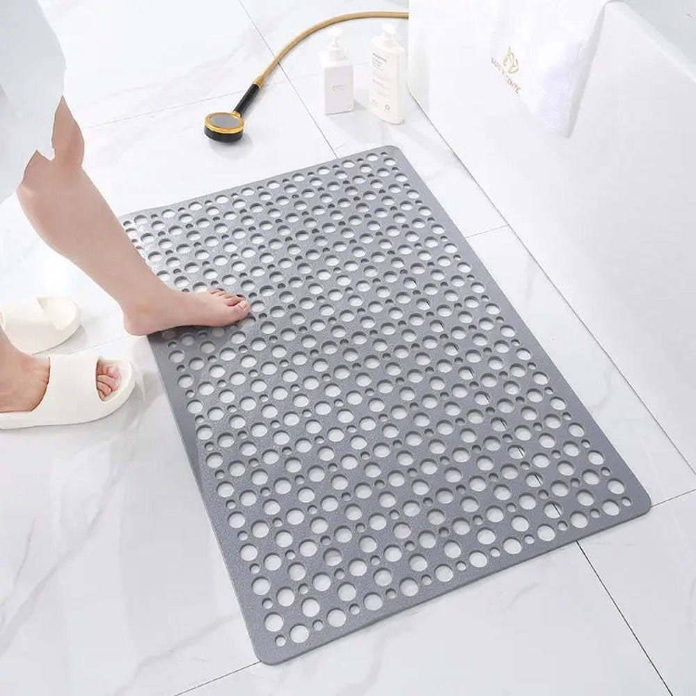 Non-Slip Antibacterial Shower Mat | Durable PVC with Powerful Suction Cups for Safety & Comfort in Every Shower