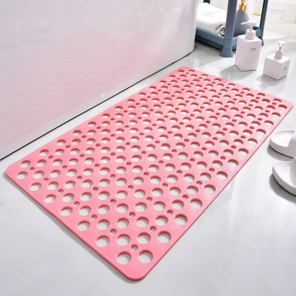 Non-Slip Antibacterial Shower Mat | Durable PVC, Powerful Suction & Ideal for Families, Seniors, and Daily Use