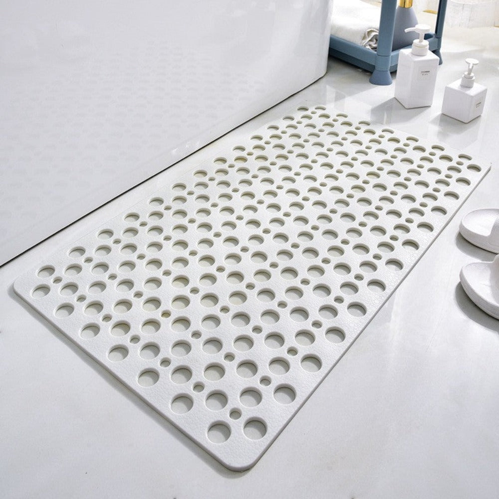 Non-Slip Antibacterial Shower Mat | Durable PVC with Powerful Suction Cups for Safety & Comfort in Every Shower