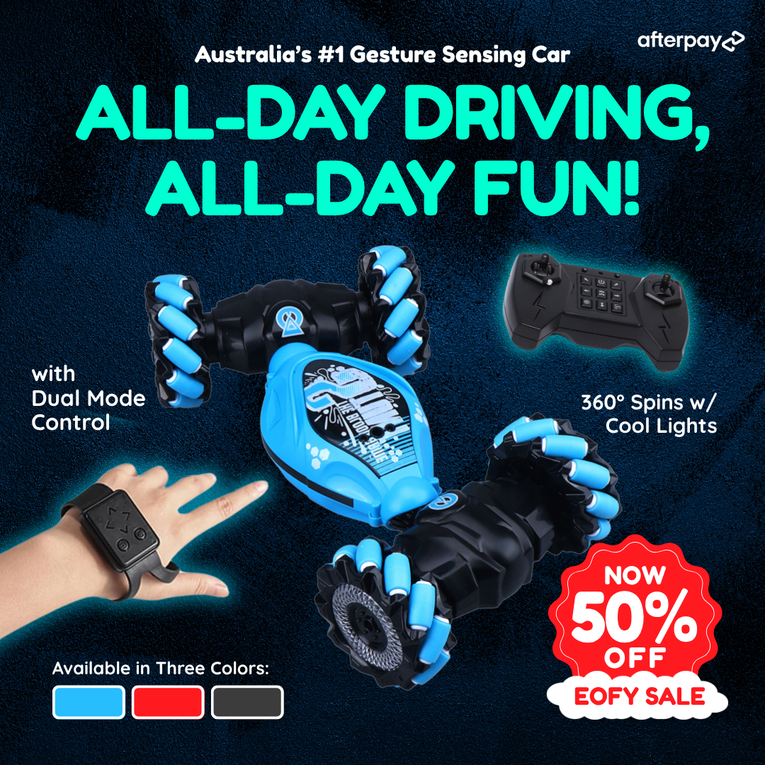 Gesture Sensing Car | Advanced Gesture Control with Watch Remote for Kids and Adults