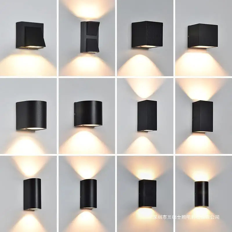 TRAZOS – Modern Round or Square LED Wall Light, Waterproof IP65 Standard, Outdoor Lighting, Ideal for Garden, Veranda or Bedroom