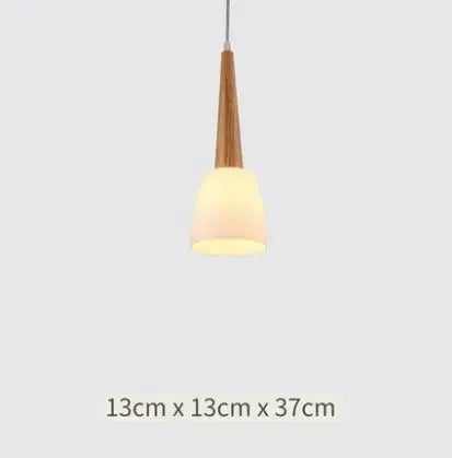 Nordic Wood Chandelier for Dining Room - Modern Minimalist 3-Head Fixture for Small Spaces & Restaurants