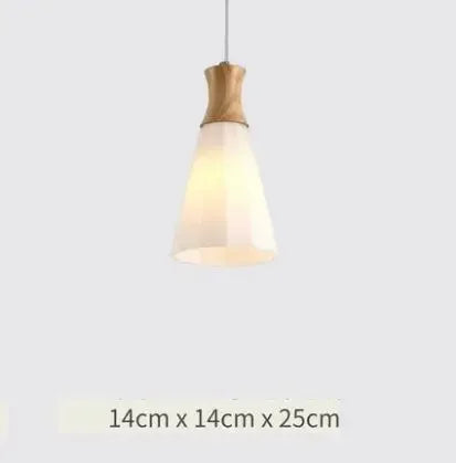 Nordic Wood Chandelier for Dining Room - Modern Minimalist 3-Head Fixture for Small Spaces & Restaurants