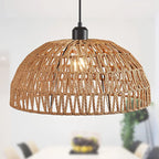 Japanese Hemp Rope Woven Pendant Light Fixture for Restaurant, Tea Room, Bar, and Bedroom Indoor Lighting