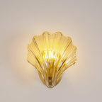 Shell Wall Light Fixture - Coastal Style Sconce for Living Room, Bedroom, and Hallway Decor