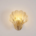 Shell Wall Light Fixture - Coastal Style Sconce for Living Room, Bedroom, and Hallway Decor