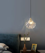 Shell Mini Pendant Light Fixture - Coastal Style Hanging Lamp for Kitchen Island & Dining Room