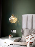 Shell Mini Pendant Light Fixture - Coastal Style Hanging Lamp for Kitchen Island & Dining Room