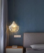 Shell Mini Pendant Light Fixture - Coastal Style Hanging Lamp for Kitchen Island & Dining Room