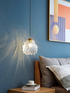Shell Mini Pendant Light Fixture - Coastal Style Hanging Lamp for Kitchen Island & Dining Room