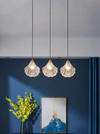 Shell Mini Pendant Light Fixture - Coastal Style Hanging Lamp for Kitchen Island & Dining Room