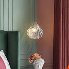 Shell Mini Pendant Light Fixture - Coastal Style Hanging Lamp for Kitchen Island & Dining Room