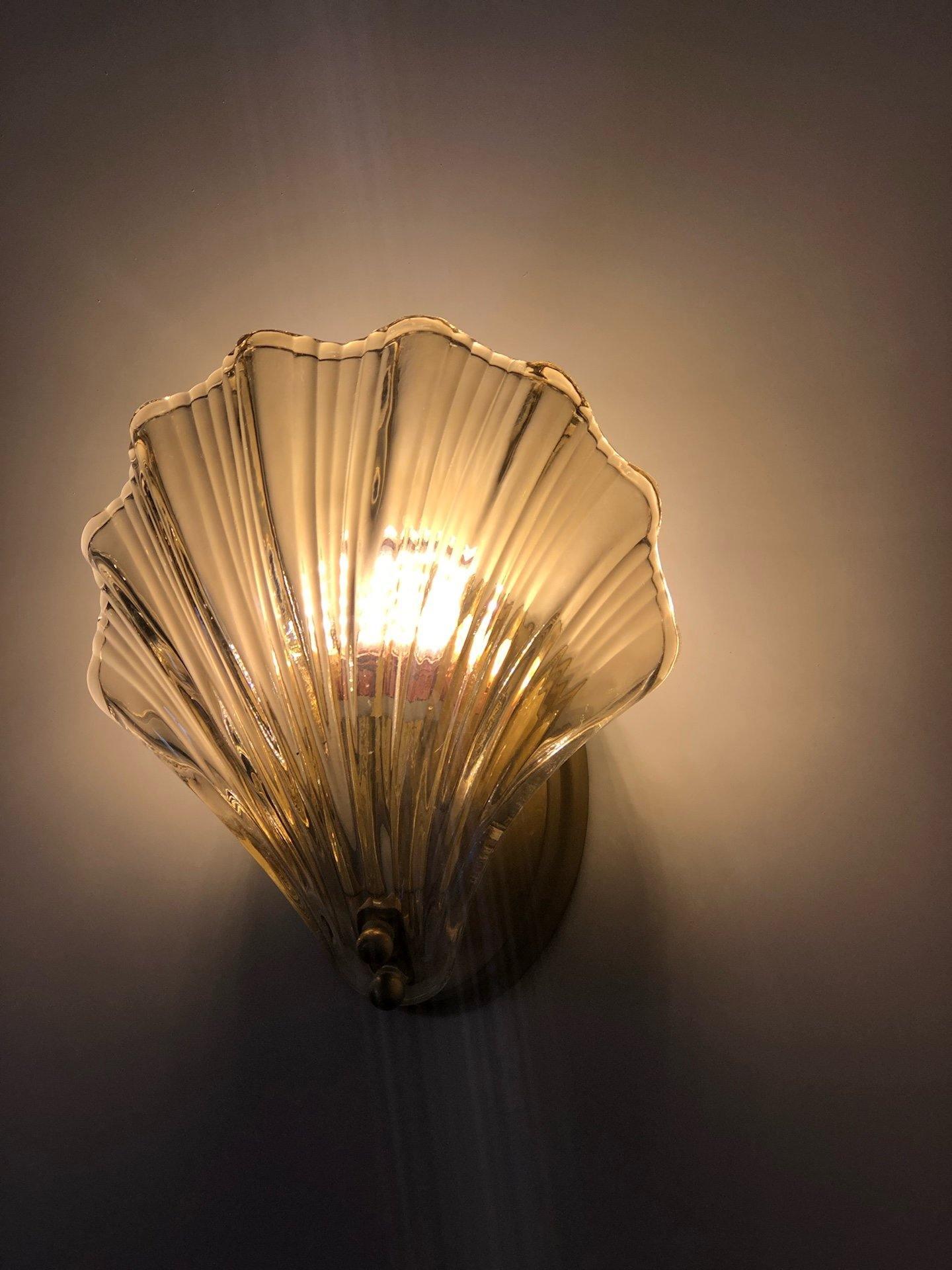 Shell Wall Light Fixture - Coastal Style Sconce for Living Room, Bedroom, and Hallway Decor