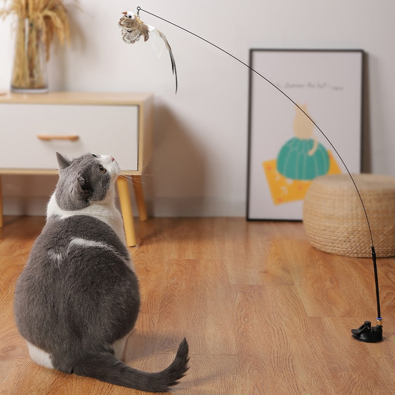 Interactive Bird Stimulation Cat Toy Set | Safe, Non-Toxic & Engaging for Indoor Playtime and Natural Hunting Instincts