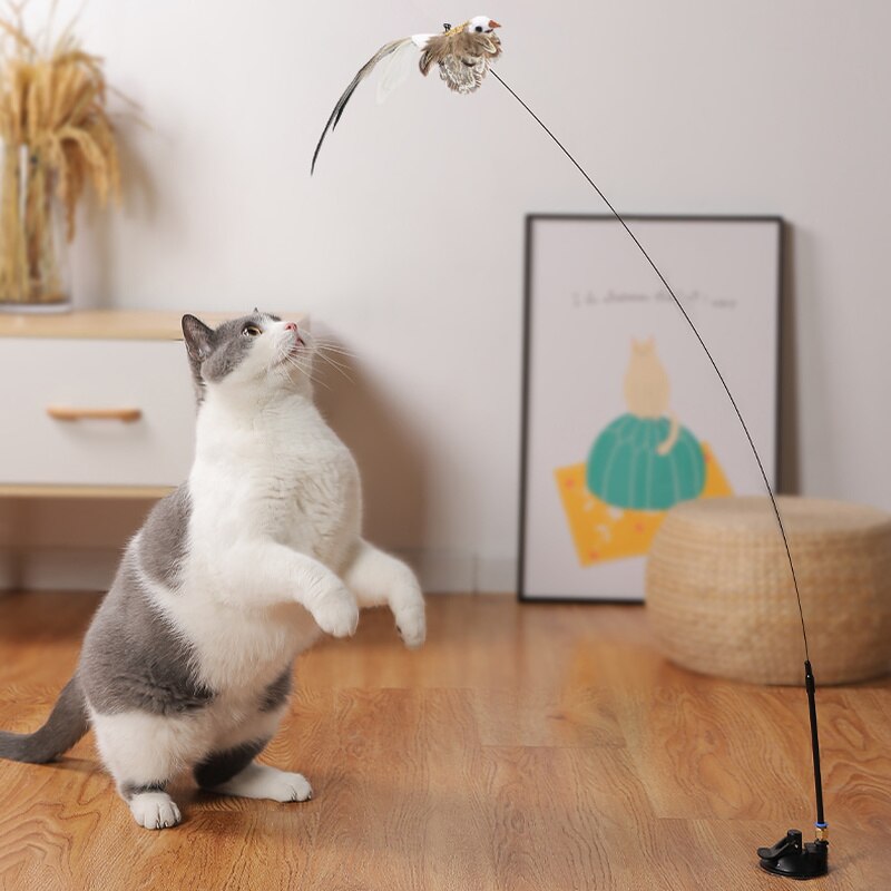 Interactive Bird Stimulation Cat Toy Set | Safe, Non-Toxic & Engaging for Indoor Playtime and Natural Hunting Instincts