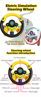 Childrens Steering Wheel Toy - Fun and Engaging Steering Wheel Toy for Young Car Enthusiasts