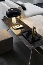 Marble Table Lamp with Modern Design for Living Room, Bedroom & Office Decor