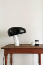 Marble Table Lamp with Modern Design for Living Room, Bedroom & Office Decor