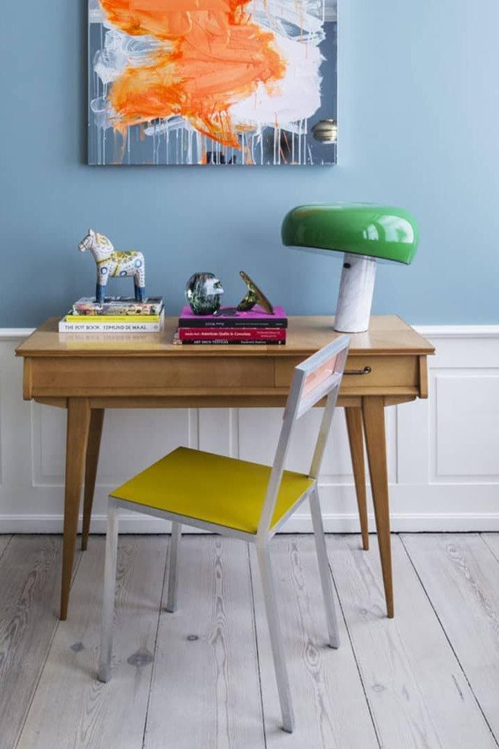 Marble Table Lamp with Modern Design for Living Room, Bedroom & Office Decor