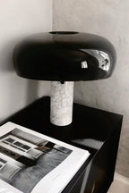 Marble Table Lamp with Modern Design for Living Room, Bedroom & Office Decor