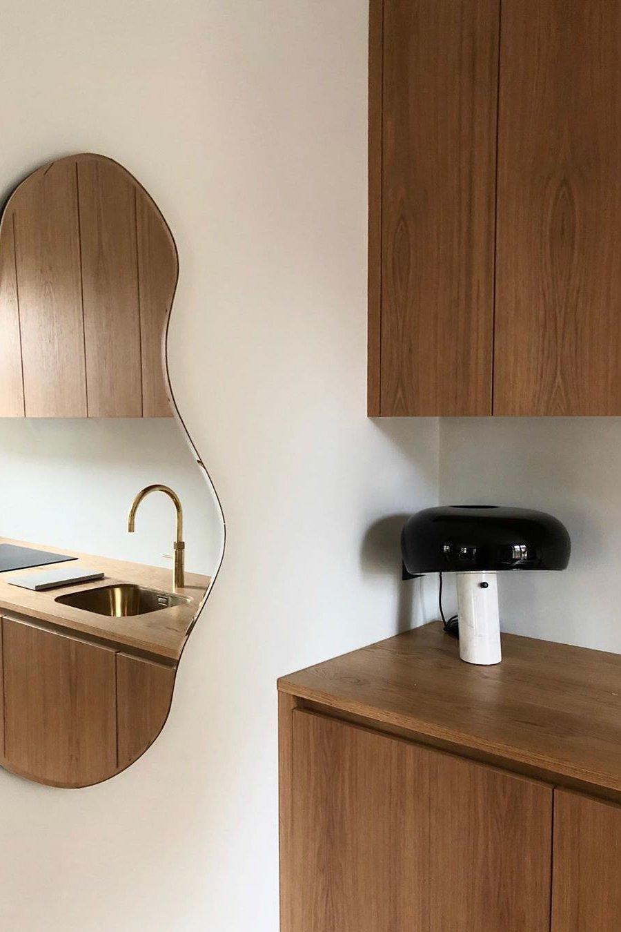 Marble Table Lamp with Modern Design for Living Room, Bedroom & Office Decor