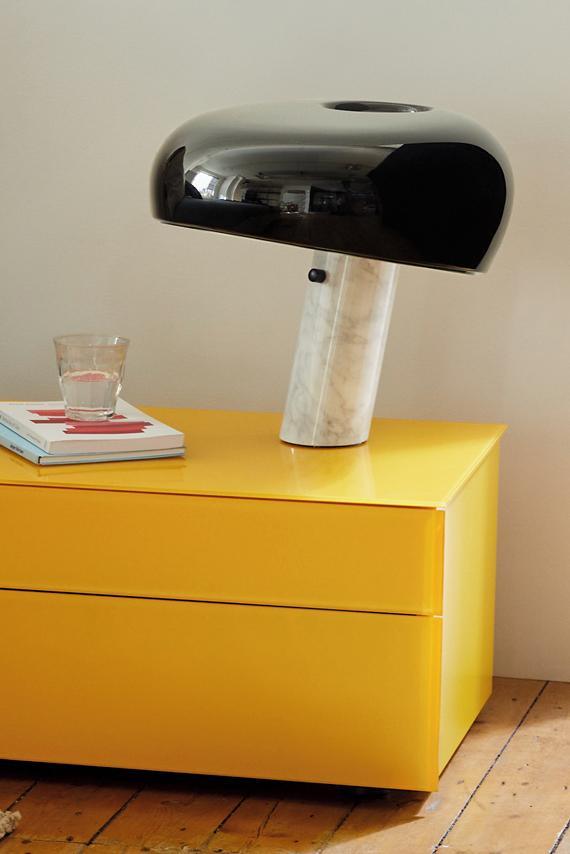 Marble Table Lamp with Modern Design for Living Room, Bedroom & Office Decor