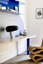 Marble Table Lamp with Modern Design for Living Room, Bedroom & Office Decor