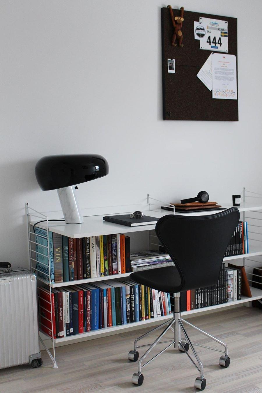 Marble Table Lamp with Modern Design for Living Room, Bedroom & Office Decor