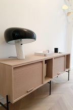 Marble Table Lamp with Modern Design for Living Room, Bedroom & Office Decor