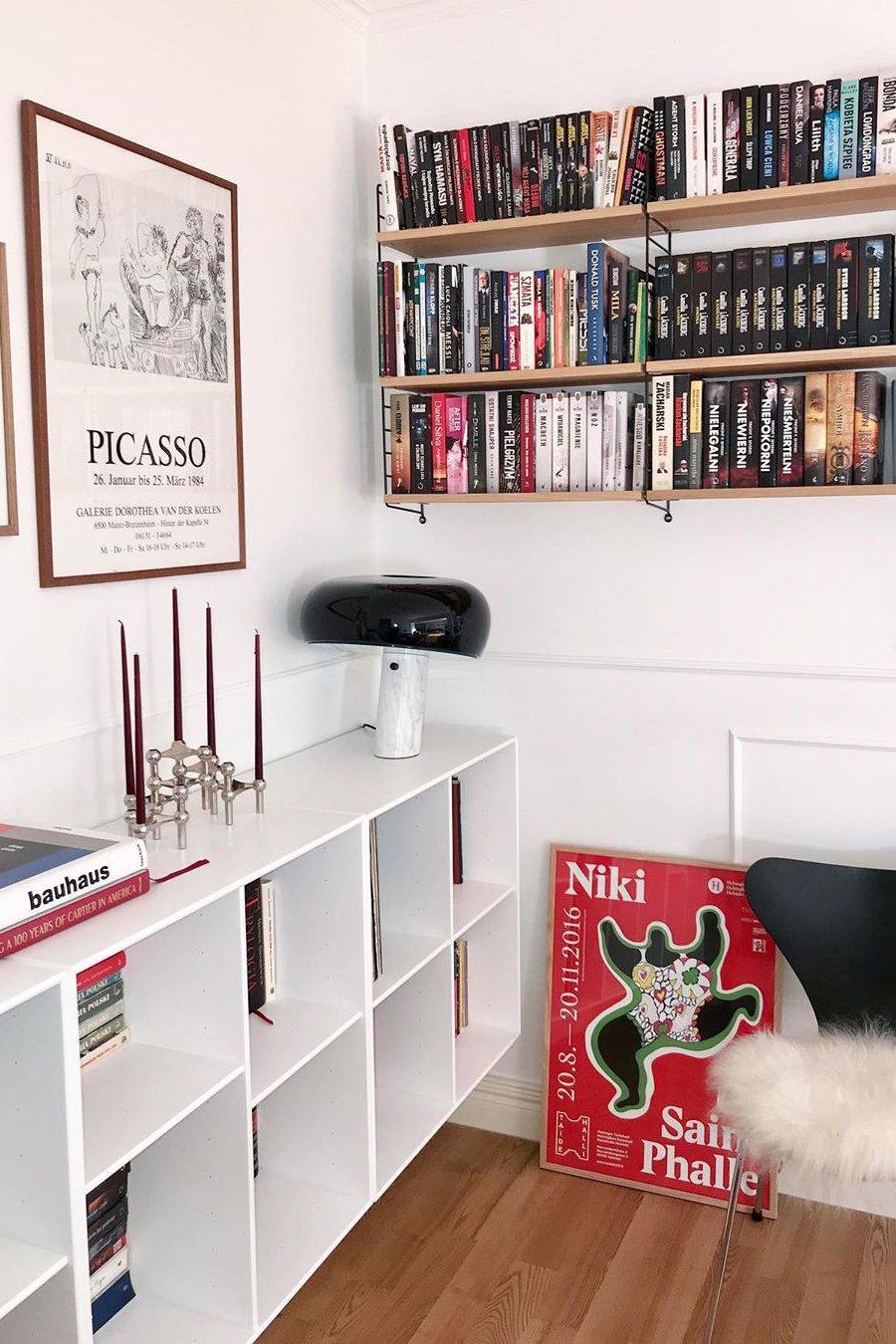 Marble Table Lamp with Modern Design for Living Room, Bedroom & Office Decor