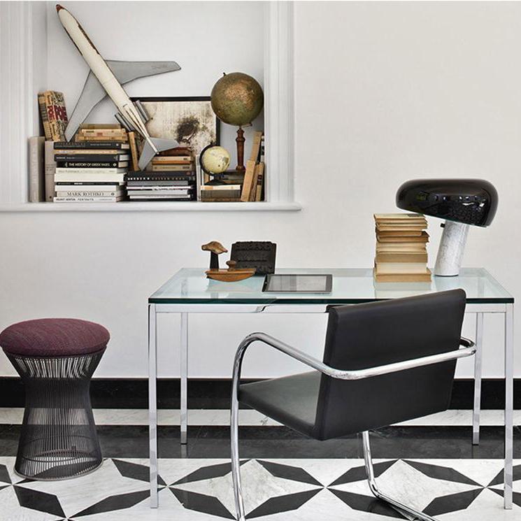 Marble Table Lamp with Modern Design for Living Room, Bedroom & Office Decor