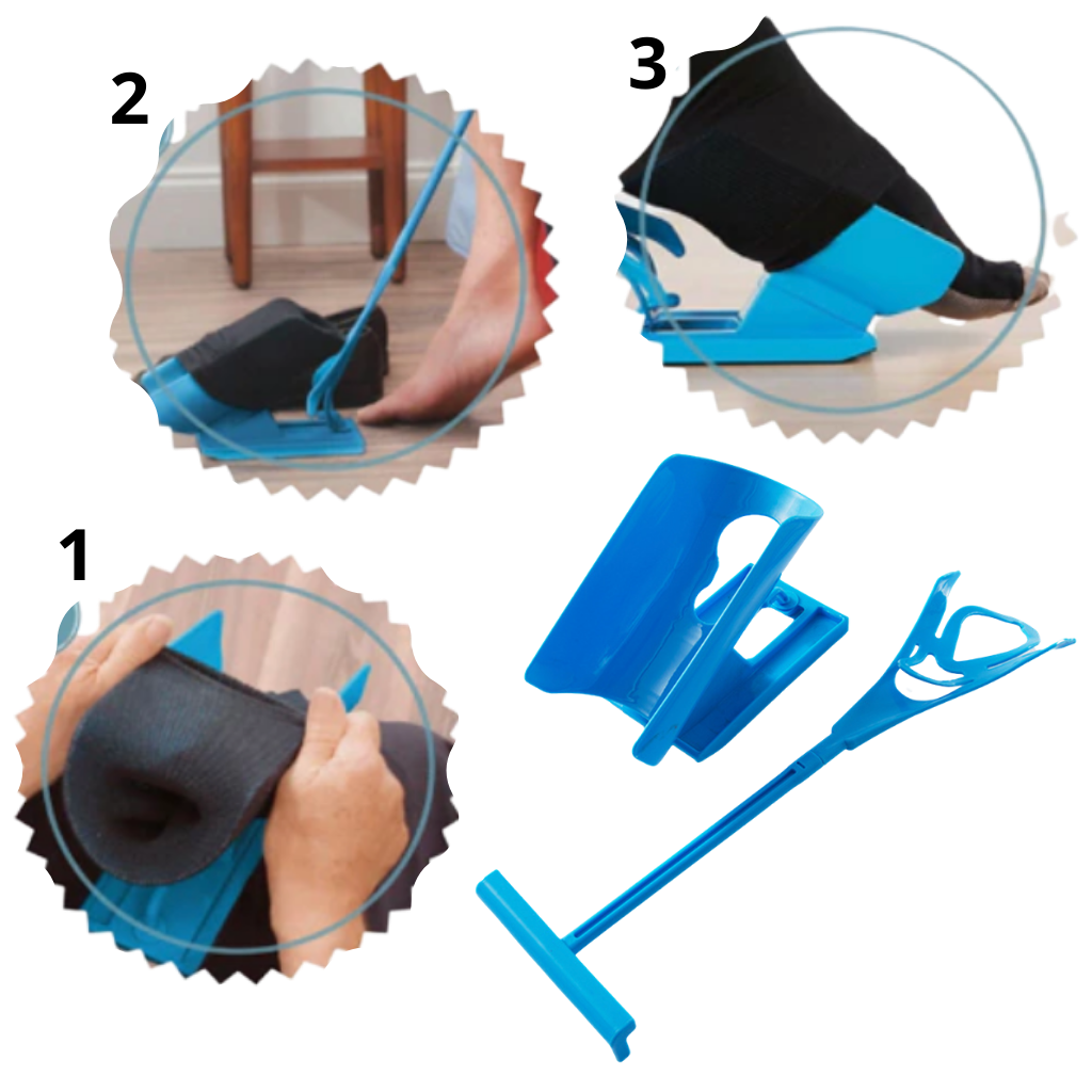 Sock Helper Slider | Long Handle, Portable & Easy to Use for All Types of Socks