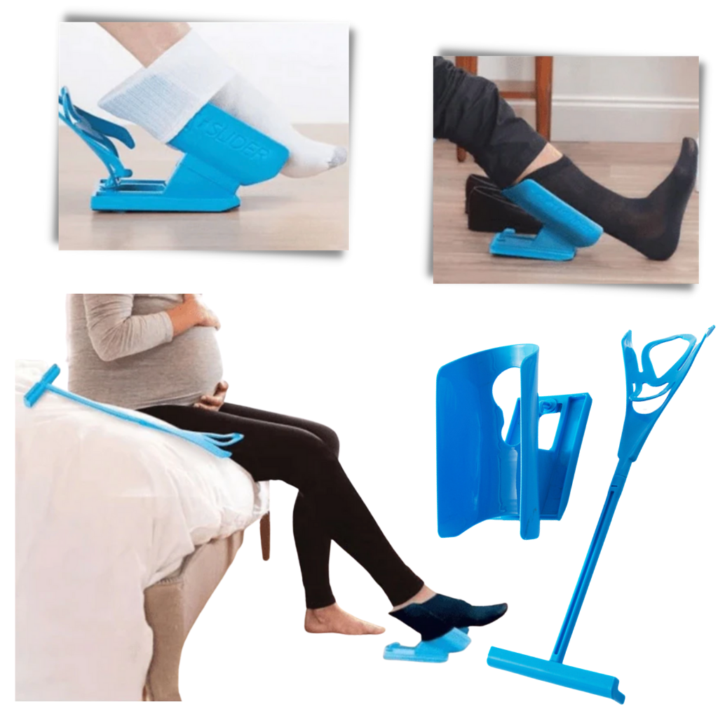 Sock Helper Slider | Long Handle, Portable & Easy to Use for All Types of Socks
