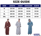 Cotton Towel Bath Gown with Adjustable Belt – Comfortable Long Housecoat Robe