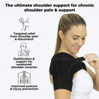 Adjustable Support Shoulder Brace | Lightweight, Breathable & Ideal for Pain Relief and Injury Prevention