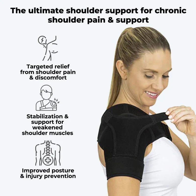 Adjustable Support Shoulder Brace | Lightweight, Breathable & Ideal for Pain Relief and Injury Prevention