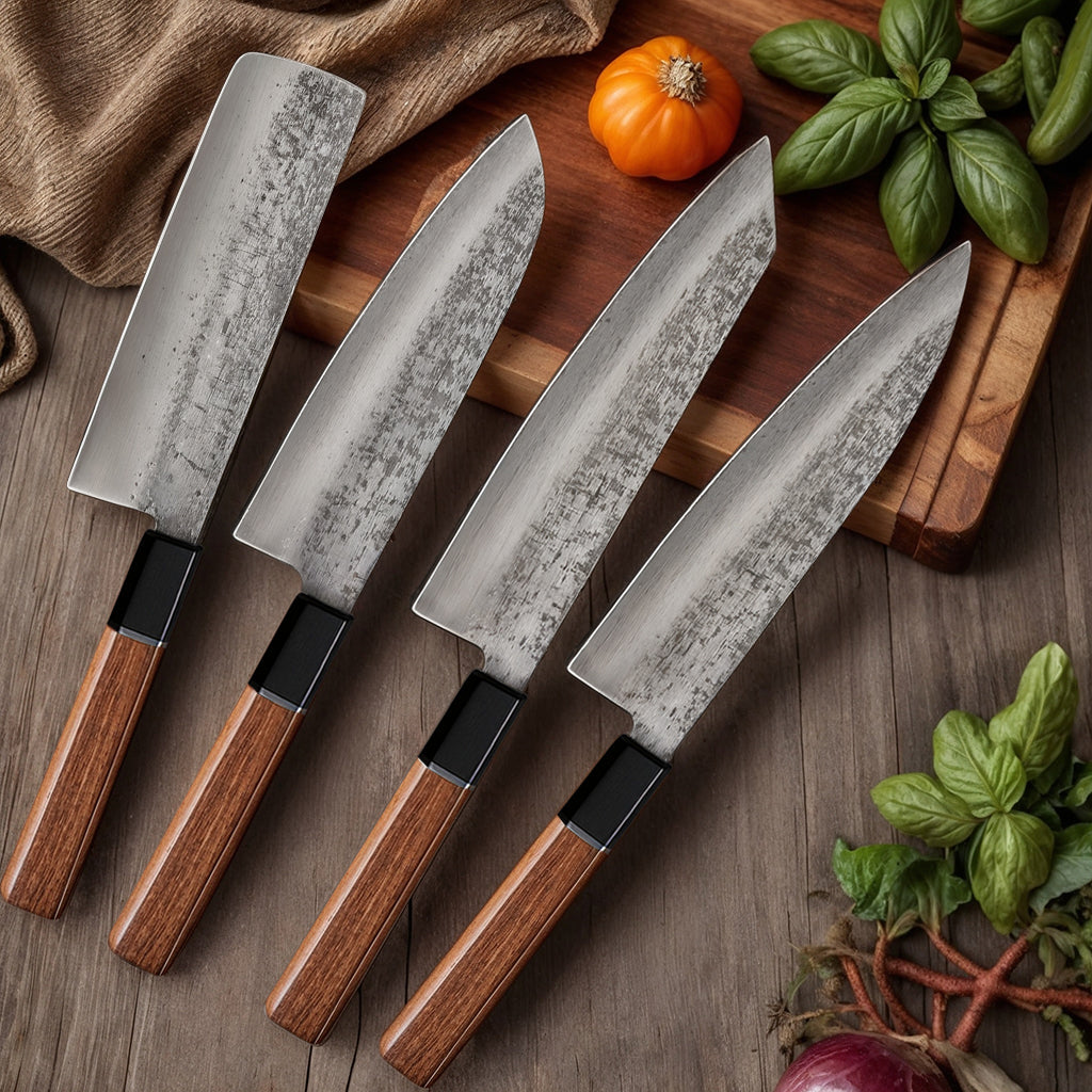 Stainless Steel Knife Set | Razor-Sharp, Rust-Resistant Blades for Sushi, Sashimi, Vegetables & Meats