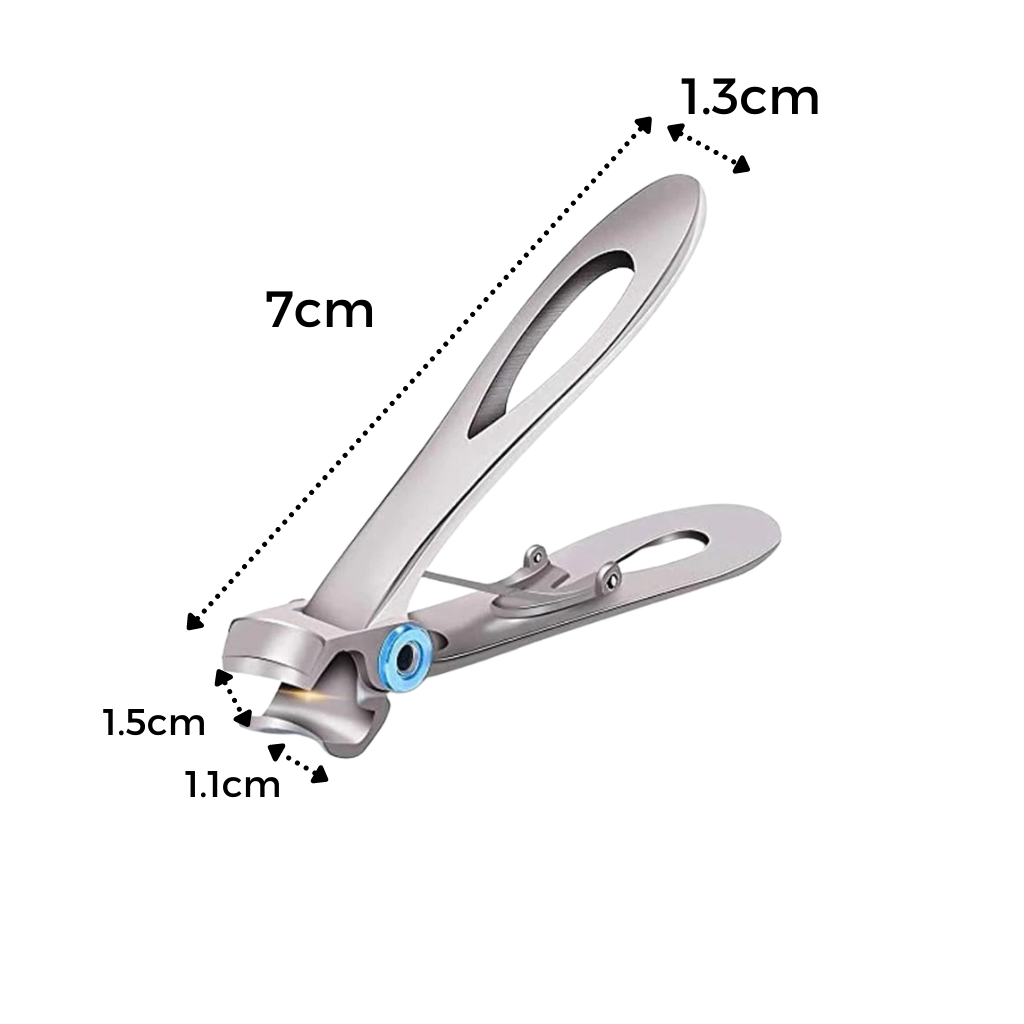Premium Stainless Steel Nail Clippers | Extra Wide Jaw for Thick Toenails - Perfect for Podiatry Care